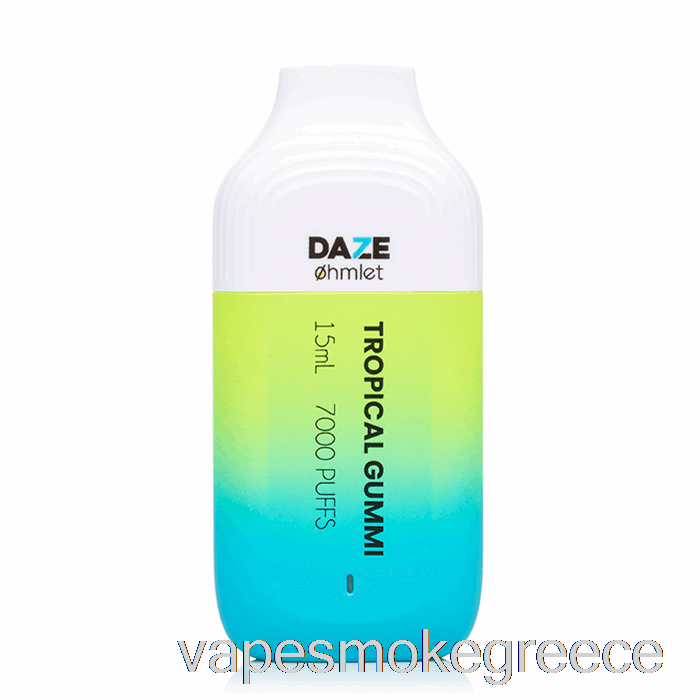 Vape Greece 7 Daze Ohmlet 7000 0% μηδενική νικοτίνη τροπική τσίχλα μιας χρήσης